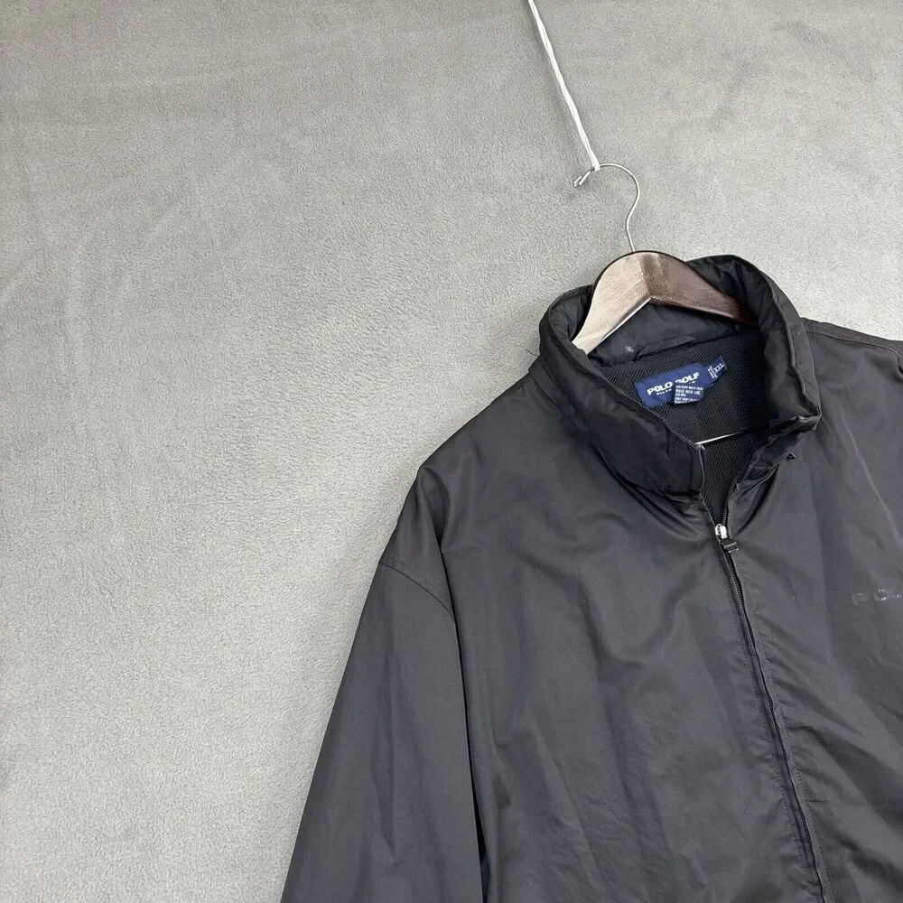 Polo Ralph Lauren Golf Mens Full-Zip Hooded Jacket Coat Black - Size XXL - Picture 3 of 14